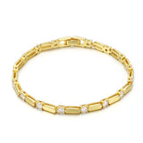 Bar Link Moissanite Bracelet