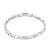Bar Link Moissanite Bracelet