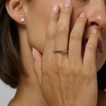 Ela-Nur square designed stacking ring