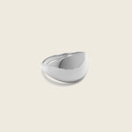Bold silver dome designed ring