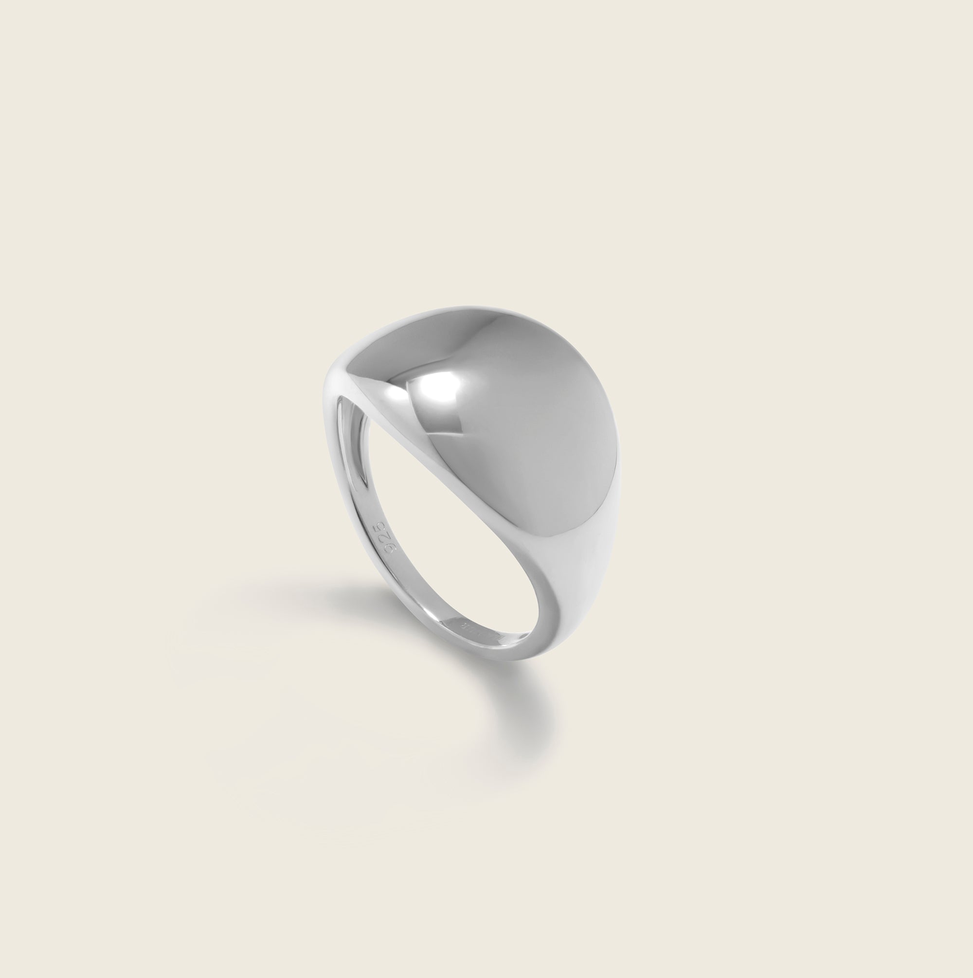 925 sterling silver bold dome shaped ring