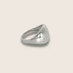Bold silver dome ring