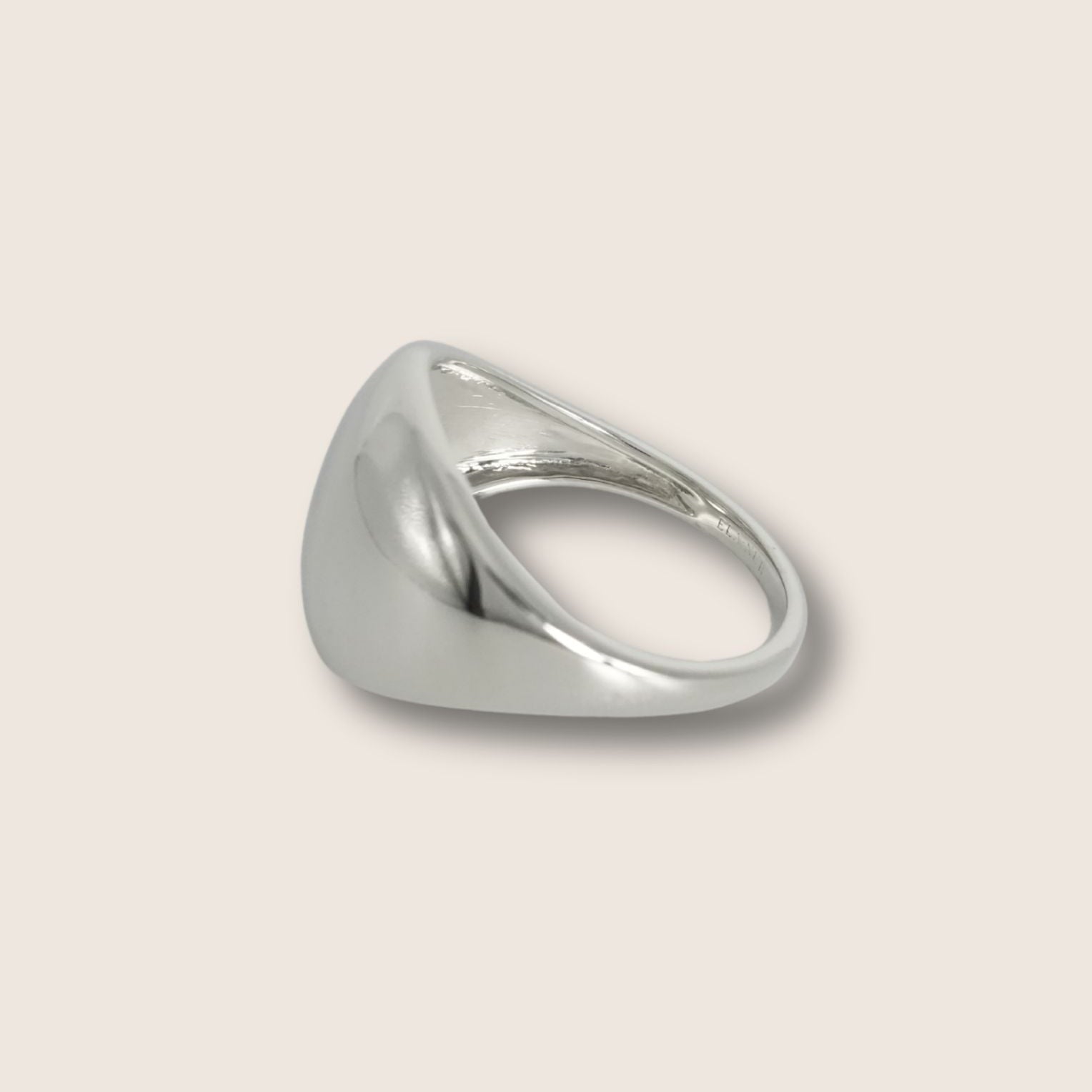 Silver dome ring