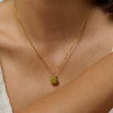 18k gold vermeil coin pendant necklace free engraving