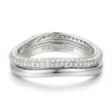 Pavé Maisonette Wave Stacking Ring Set