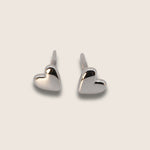 Dainty heart studs