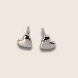 Dainty heart studs