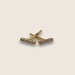 Diamond bar stud earring