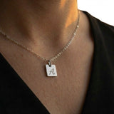 Engraved Initial Necklace