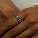 bold silver ring