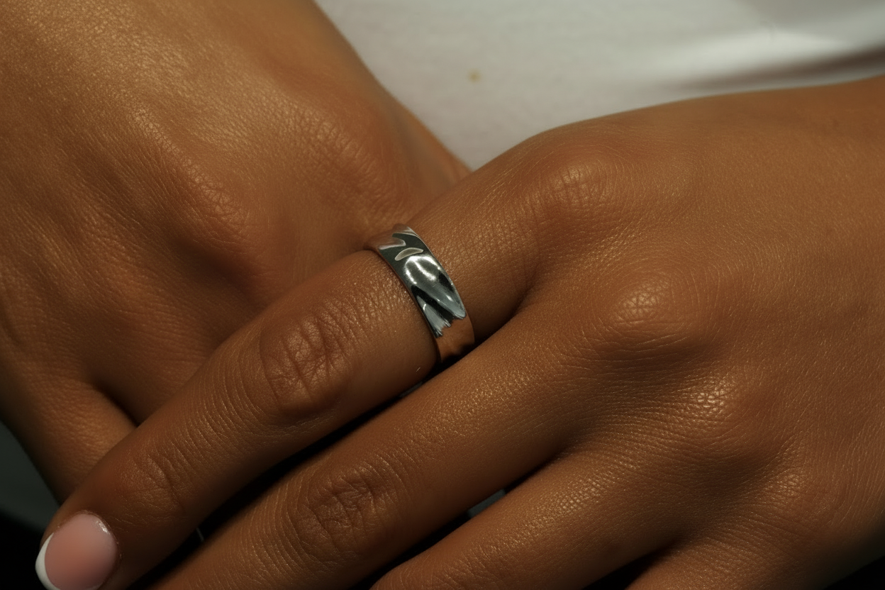 bold silver ring