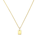 Engraved Initial Necklace