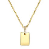 Engraved Initial Necklace