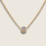Gold diamond necklace