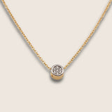 Gold diamond necklace