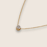Gold diamond pendant