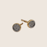 Round Pavé Diamond Studs