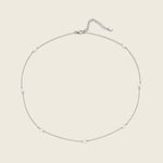 925 sterling silver adjustable chain necklace with freshwater pearls