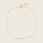 18k gold vermeil chain necklace with lab grown diamonds