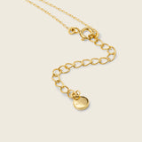 Gold chain necklace with adjustable clasp ela-nur