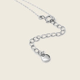 Round Pavé Diamond Pendant Necklace