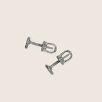 Screw back heart studs