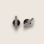 Silver stud earring