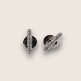 Silver stud earring
