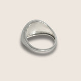 Silver dome ring