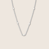 Silver pearl necklace