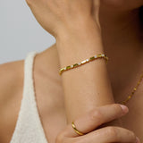 Bar Link Moissanite Bracelet