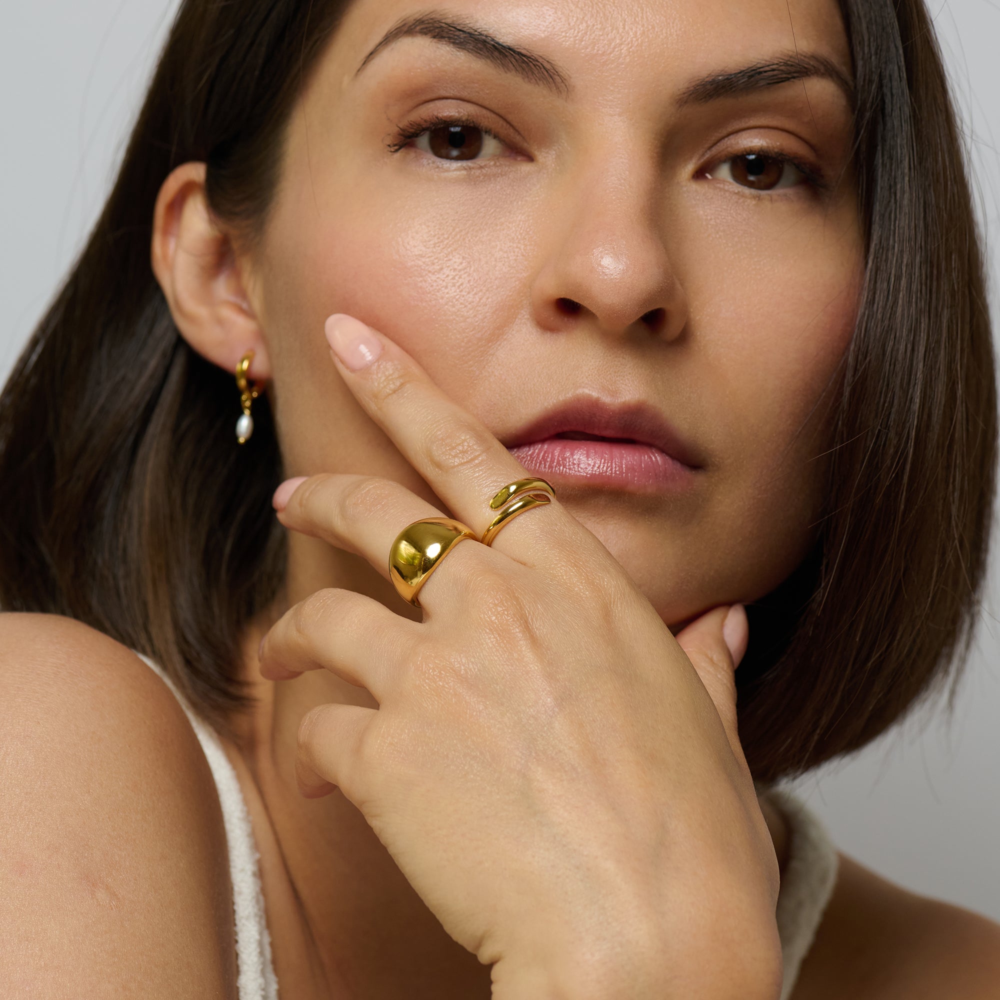 Gold open wrap ring perfect for stacking