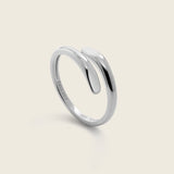 Silver open ring