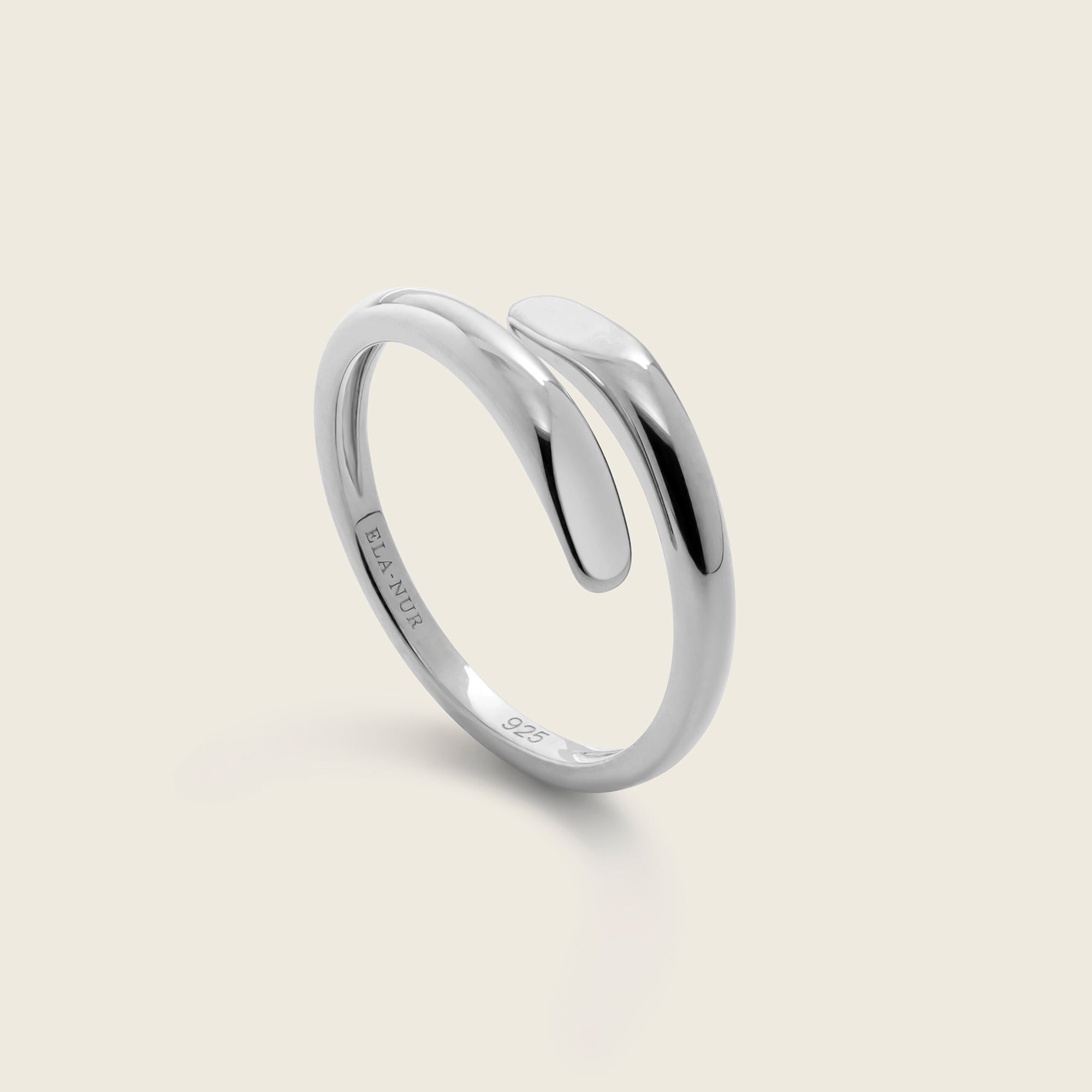Silver open ring